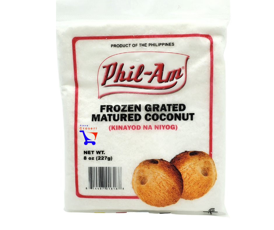 Phil-Am Frozen Grated Coconut (Kinayod Na Niyog) 8oz