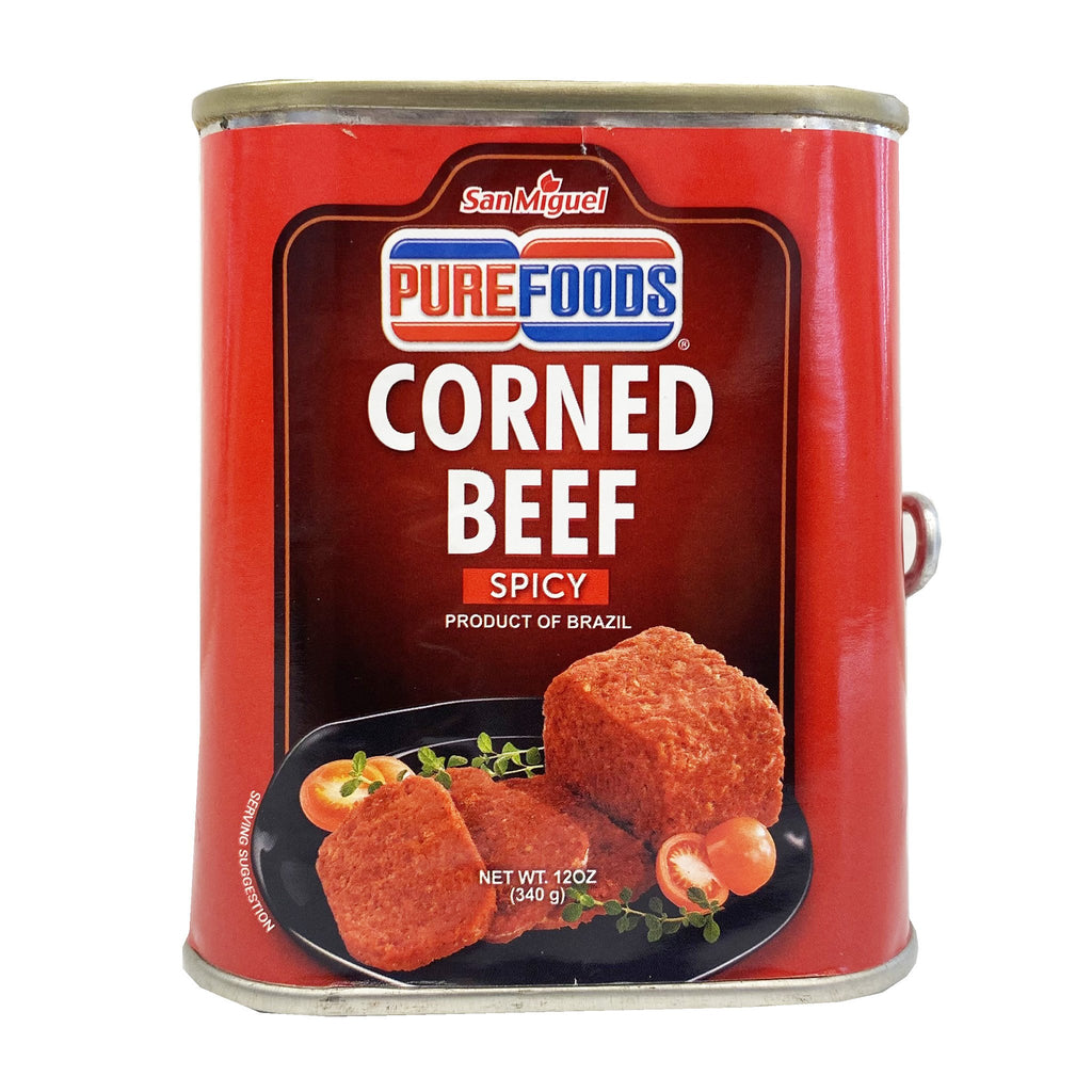 San Miguel Purefoods Corned Beef SPICY (RED TRAPEZOID) 12oz (340g)