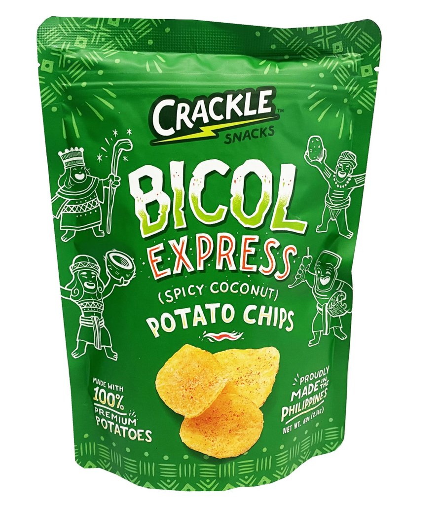 Crackle Bicol Express Potato Chips (Spicy Coconut) 2.1oz (60g)