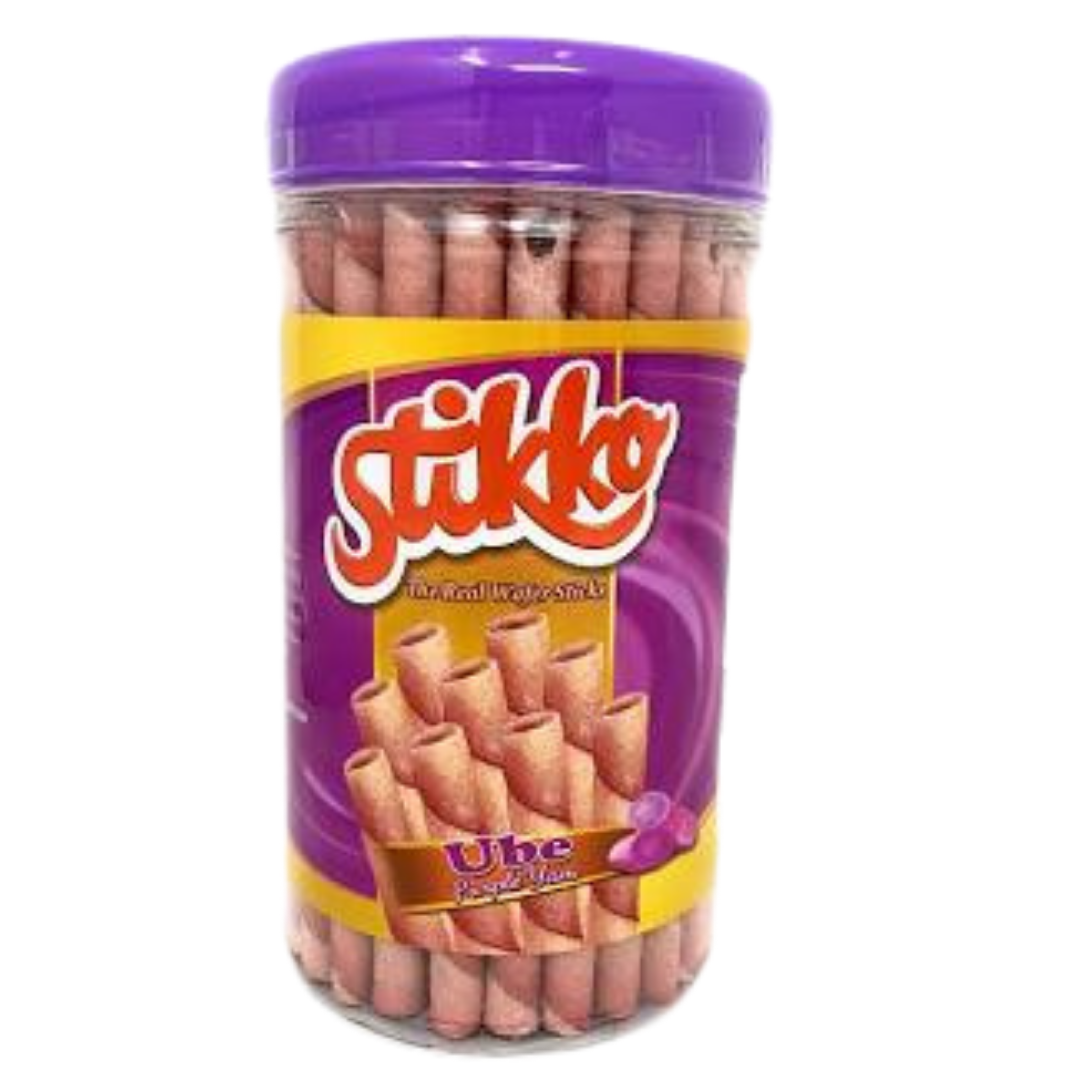 Stickko Stikko Wafer Sticks Ube (Purple Yum) 14.10oz - Pinoy Groseri | Pinoy ...