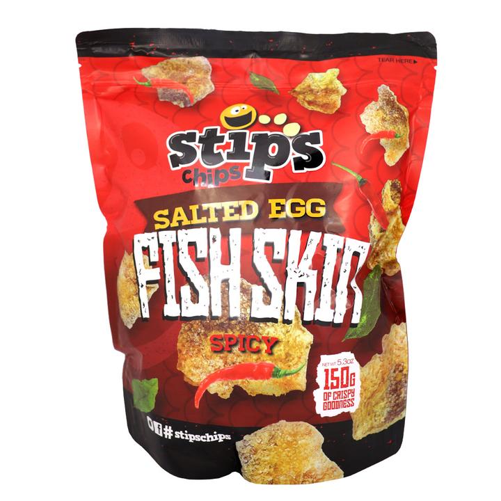 Stips Salted Egg Fish Skin SPICY (BIG) 150g