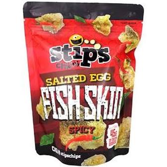 Stips Salted Egg Fish Skin Spicy SMALL 1.6oz (45g)