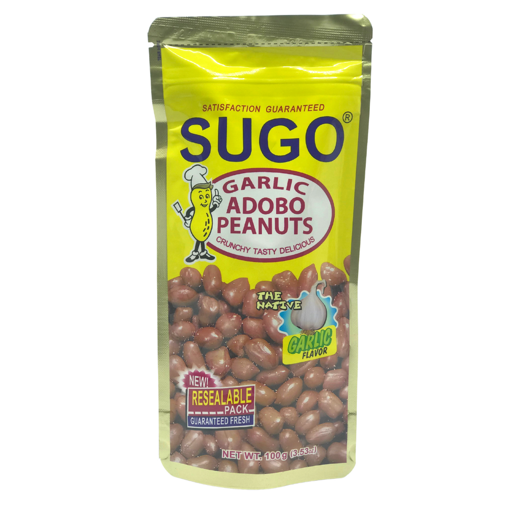 Sugo Garlic ADOBO Peanuts (YELLOW) 3.53oz (100g)