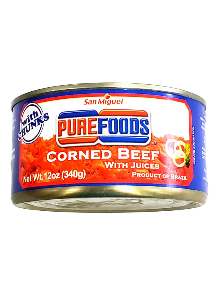 San Miguel Purefoods Corned Beef with Juices (ROUND) 12oz (340g)