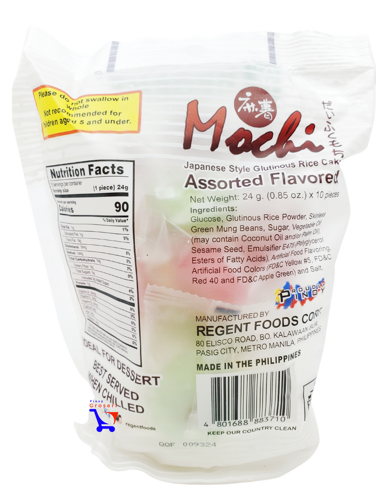 Regent Mochi ASSORTED Flavor 0.85oz (10pcs/pack)