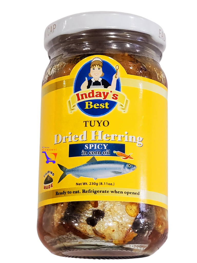 Inday's Best Dried Herring Tuyo Spicy in Corn Oil (8.11oz) YELLOW
