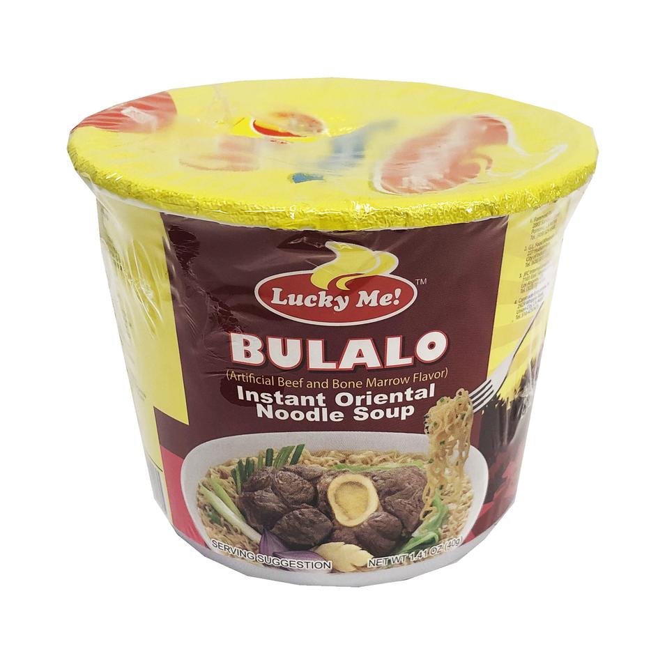 Lucky Me Instant Noodles Soup BULALO MINI-Cup 1.41oz (40g)