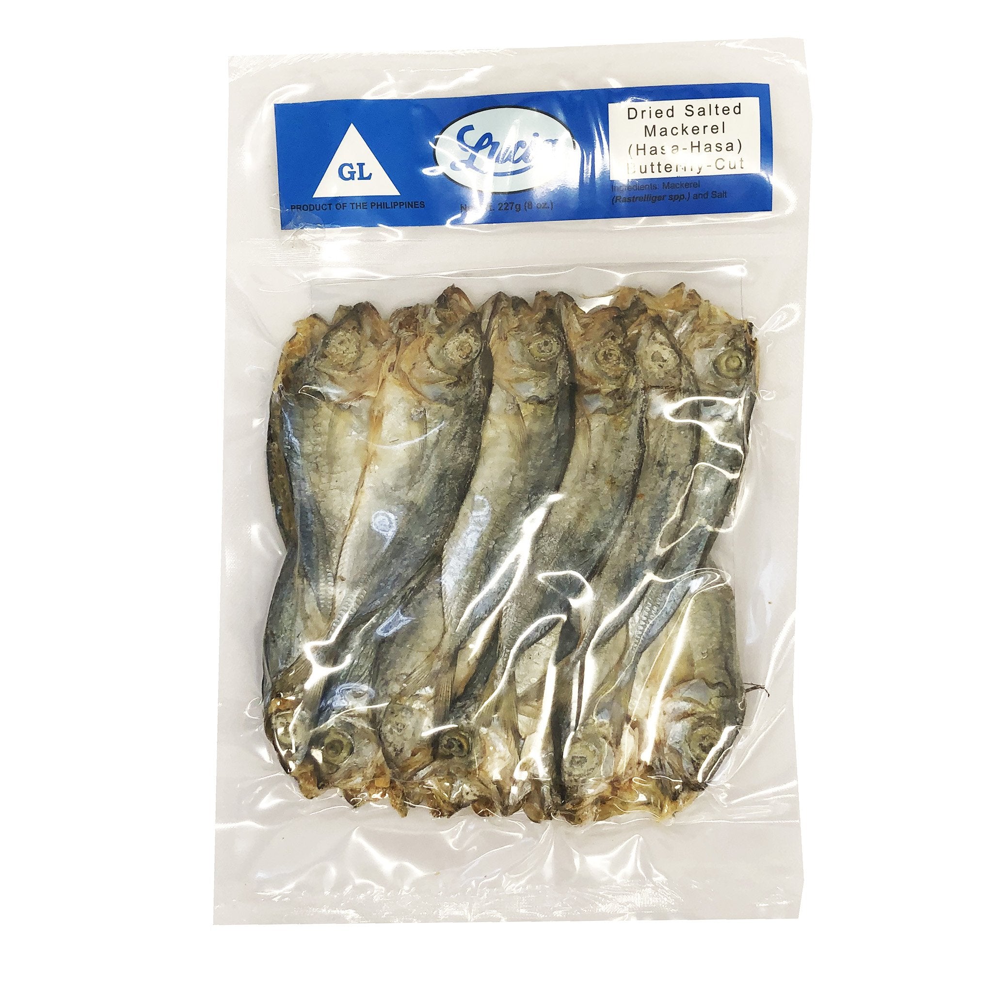 Lucia Dried Salted Mackerel (Hasa-Hasa) 8oz