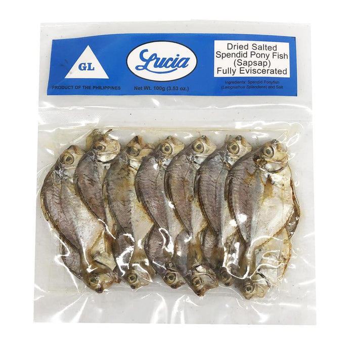 Lucia Dried Ponyfish (Sap-sap) 3.52oz - Pinoy Groseri | Pinoy Groseri